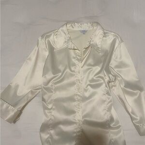 Ricki's Cream Satin Robe